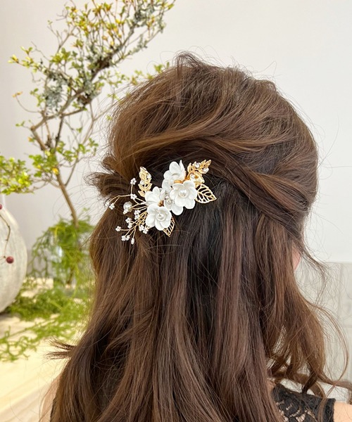 CEMO NEMO（セモネモ） ヘアクリップ カラフル フラワーブーケ ヘア