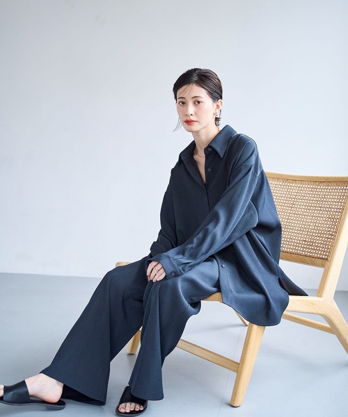 meilmada スラックス パンツ ツイルイージーパンツ レディース