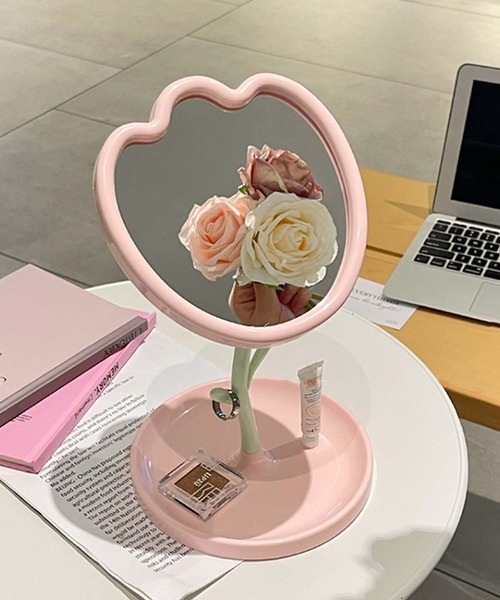 aimoha（アイモハ） 鏡 チューリップスタンドミラー : ZOZOTOWN Yahoo