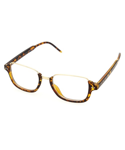 伊達メガネ メガネ 眼鏡 an meets zakka アンダーリムメガネ