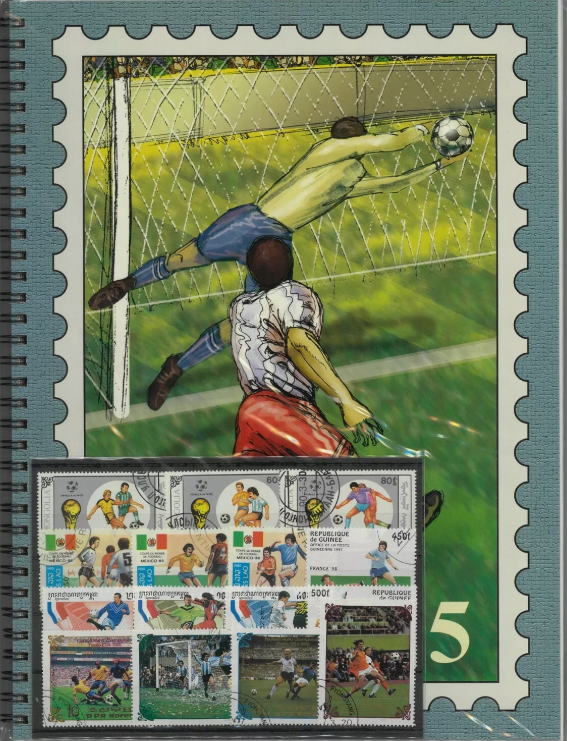 切手アルバム グラシンストックブック サッカー リングタイプ - すてき