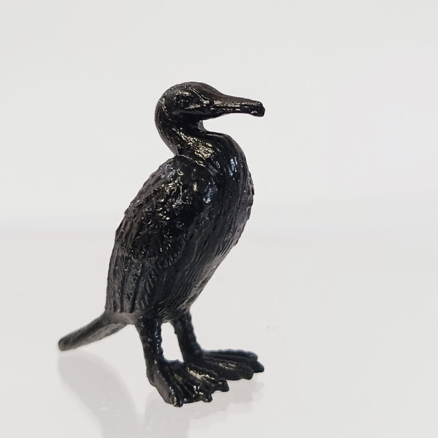 ミニチュア 添配 フィギュア 盆景 鵜 （ う ） 銅製 鳥 とり zengarden