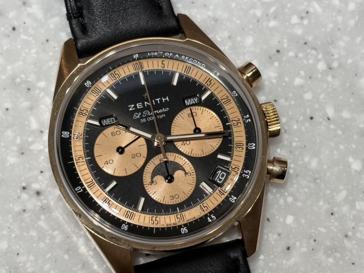 ゼニス】とにかくカッコイイ ムーンフェイズ搭載時計「クロノマスター