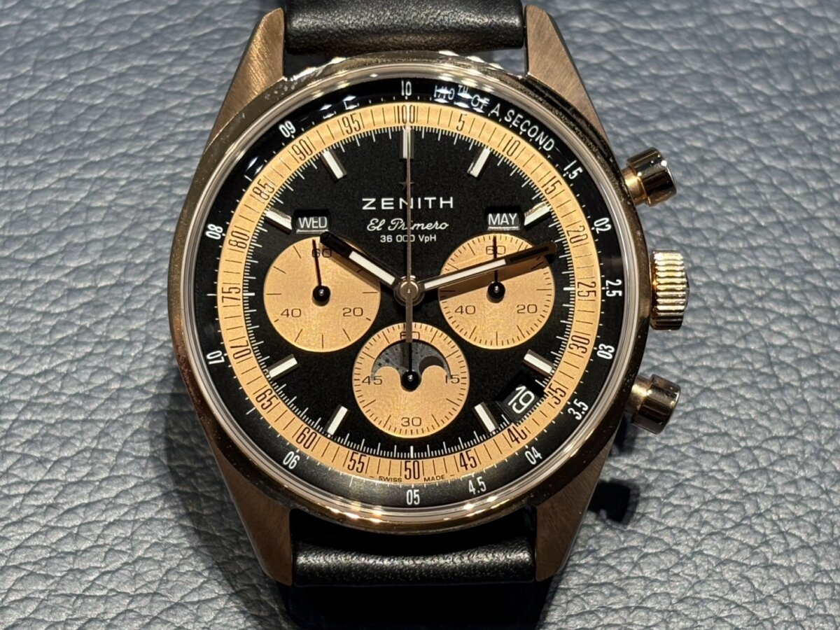 ゼニス】とにかくカッコイイ ムーンフェイズ搭載時計「クロノマスター