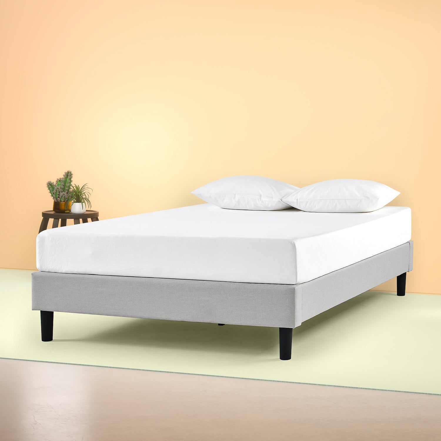 Curtis ファブリックベッドフレーム ヘッドレス | 【公式】ZINUS