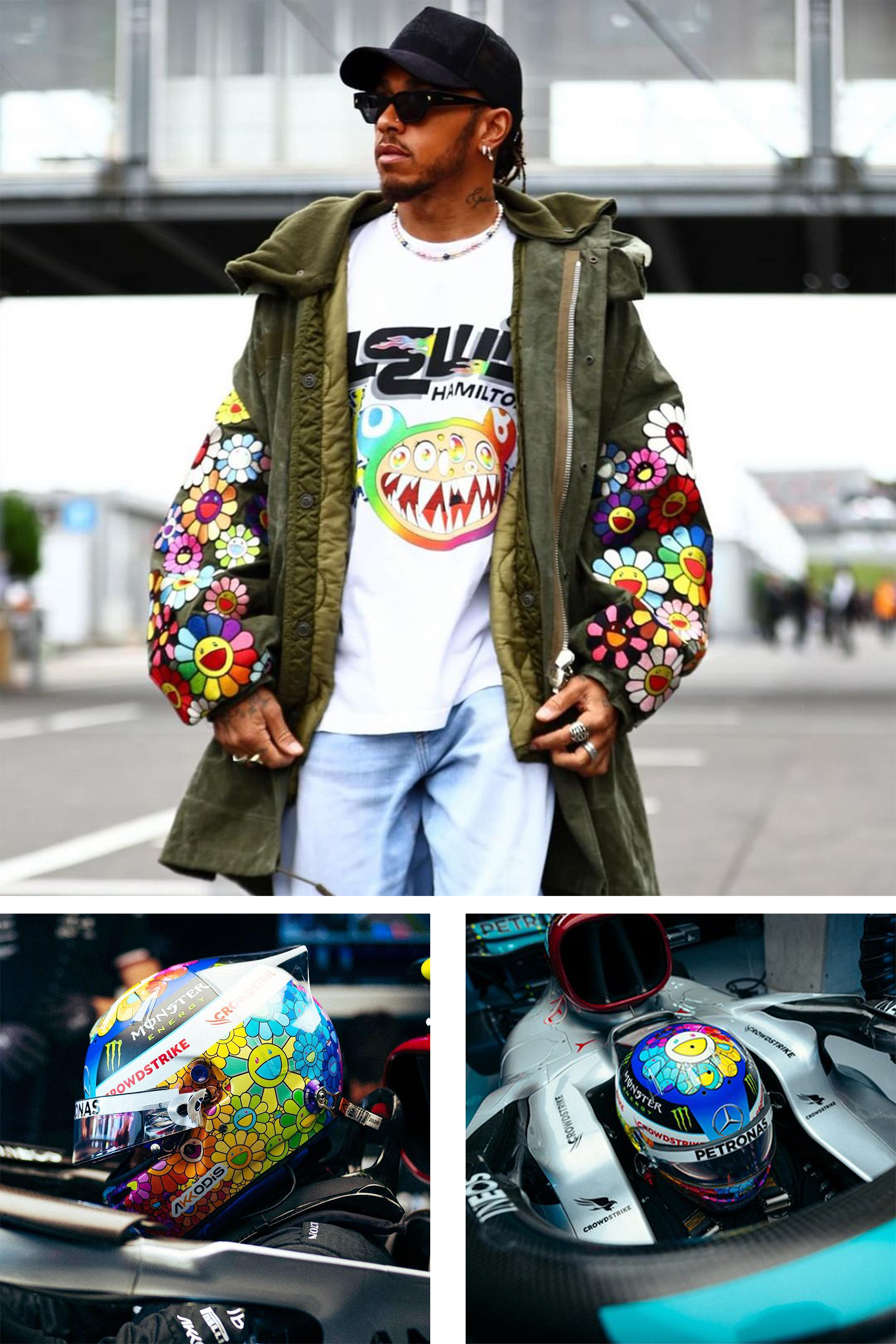 12月22日(木)20時よりWEBサイトにて、ルイス・ハミルトン×村上隆コラボ