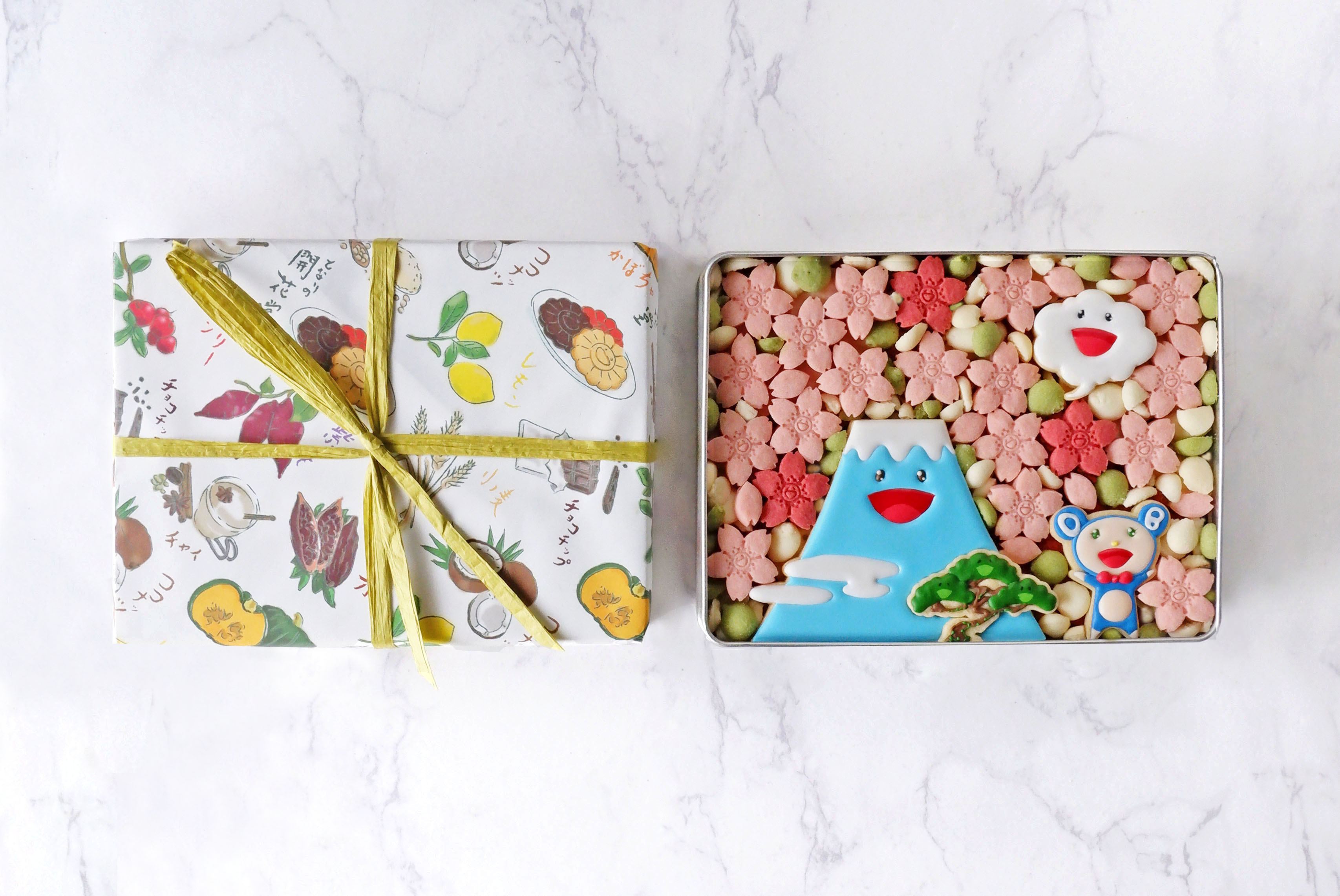 2月28日(火)12:00より、「DOBくんのお花見クッキー缶」を予約販売