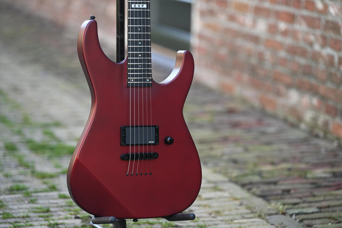 ESP E-II M-I Thru NT - Deep Candy Apple Red(1) - Zjons Guitarstore