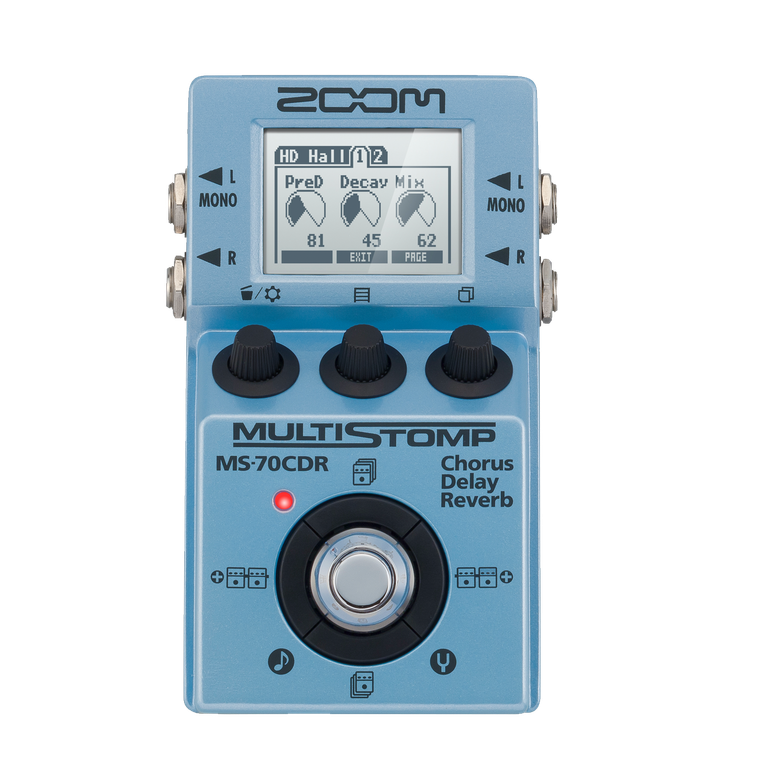 MS-70CDR MultiStomp Chorus / Delay / Reverb Pedal | ZOOM