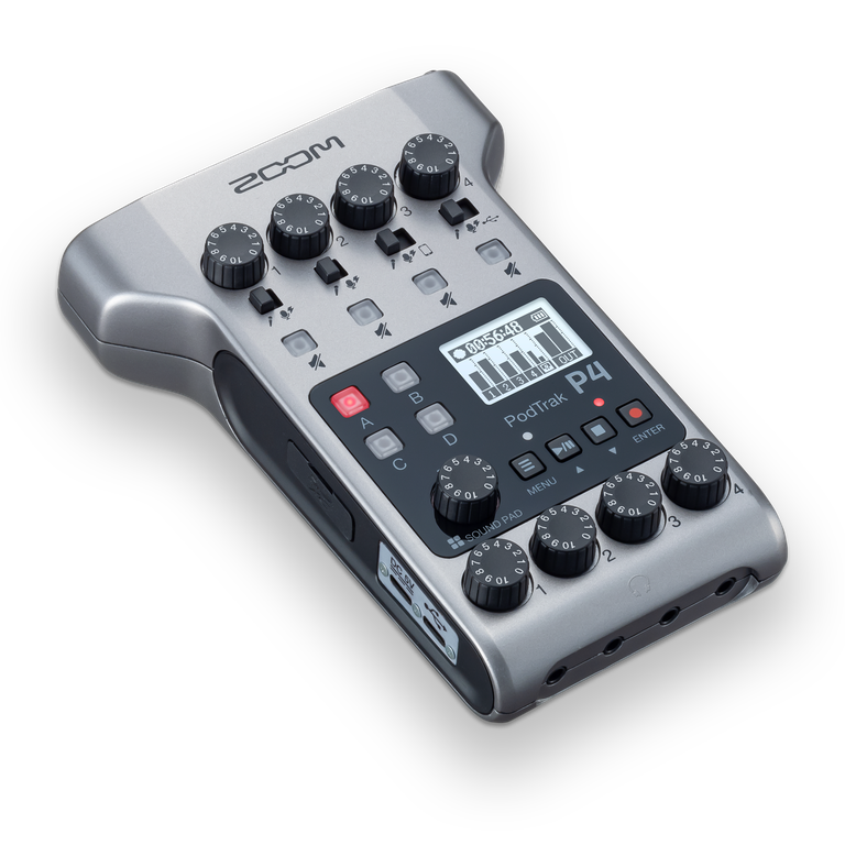 PodTrak P4 Podcast Recorder | Buy Now | ZOOM