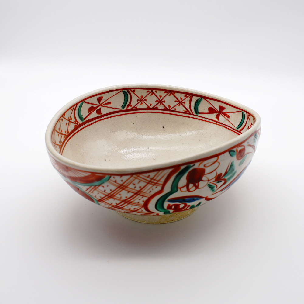 BE-20A 呉須赤絵 ダ円菓子鉢 – 美濃焼・呉須赤絵・テーブルウェアの