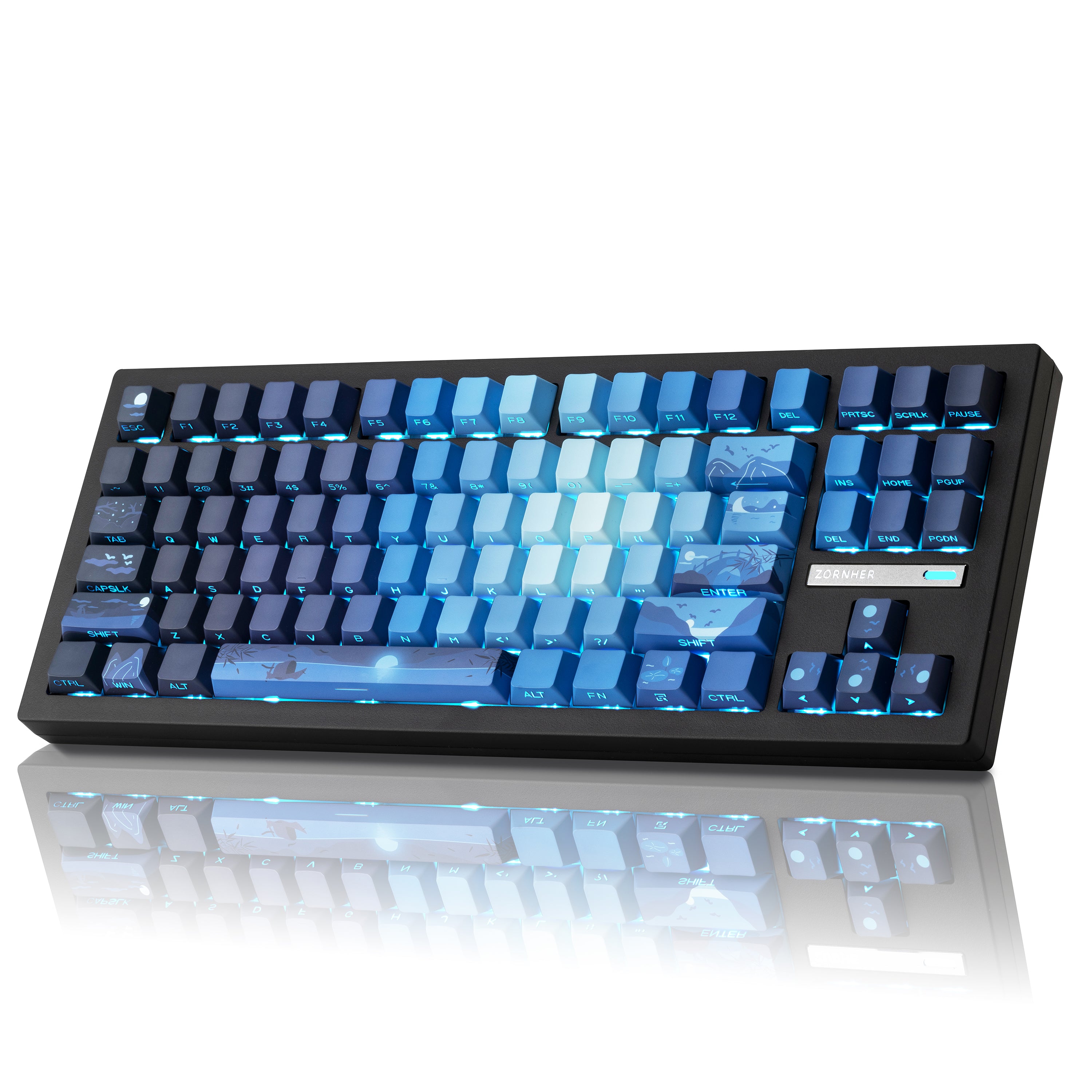 Zornher ZH870 80% Dye-Sublimation Process (Surface Pattern) Keyboard