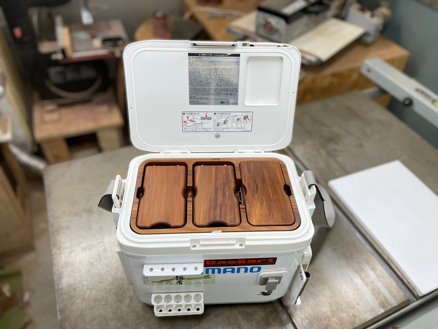 木製キス釣り用餌箱3箱ｾｯﾄ 木枠付 ｼﾏﾉﾌｨｸｾﾙｻｰﾌ9L用 納期約3カ月