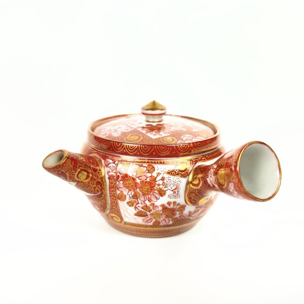 九谷焼 赤絵金彩煎茶器揃い 静山造 – 古美術西川