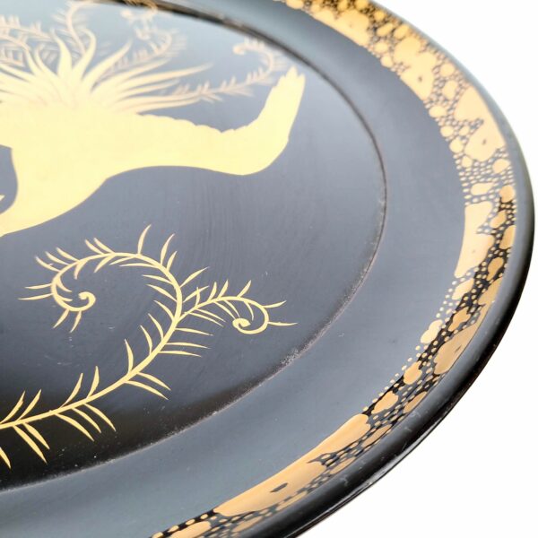 桐鳳凰蒔絵高杯 1対 – 古美術西川