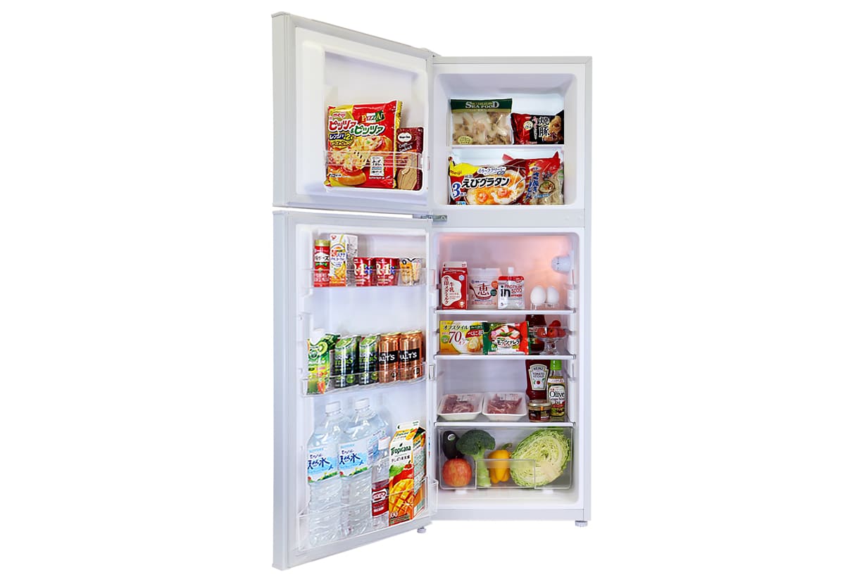 2ドア冷凍/冷蔵庫 138L（WR-2138SL/WR-2138BK）｜A-Stage inc.