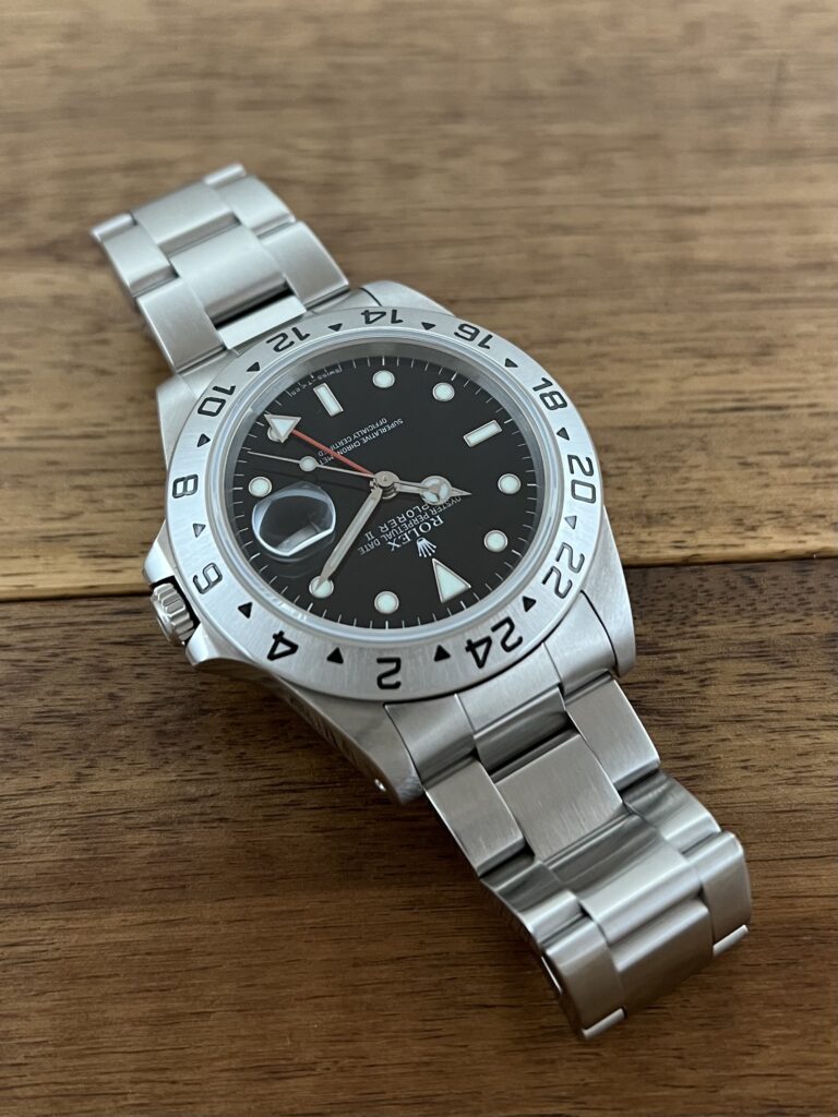 中古】ロレックス エクスプローラー2 16570 ブラック(黒) U8番