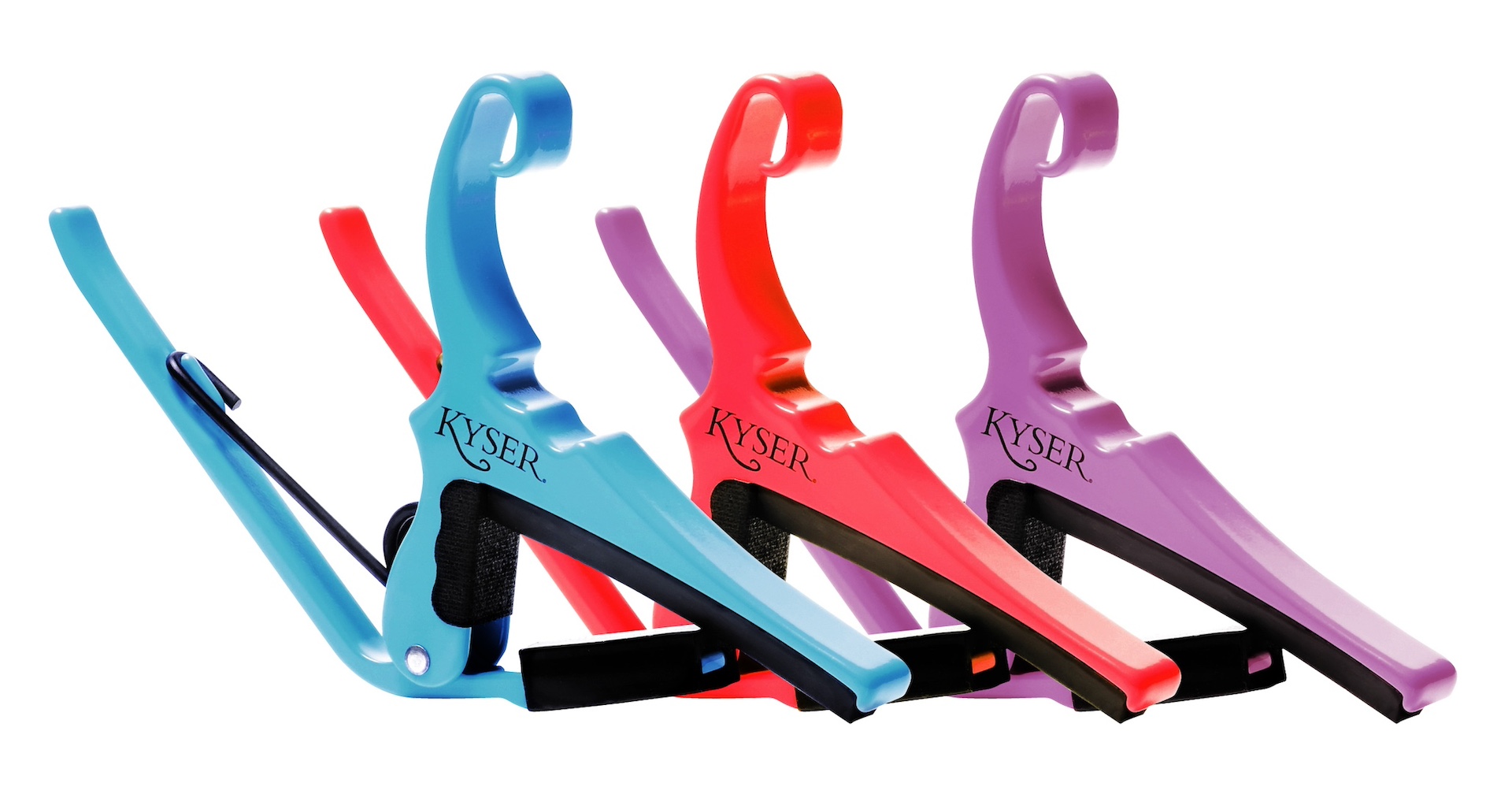 カイザーのアコギ用クイック・チェンジ・カポ 初の日本限定カラーが3色