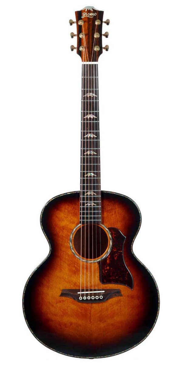 ブロモ・ギターズが、ビンテージ味のあるパーラーや木目の美しいミニ