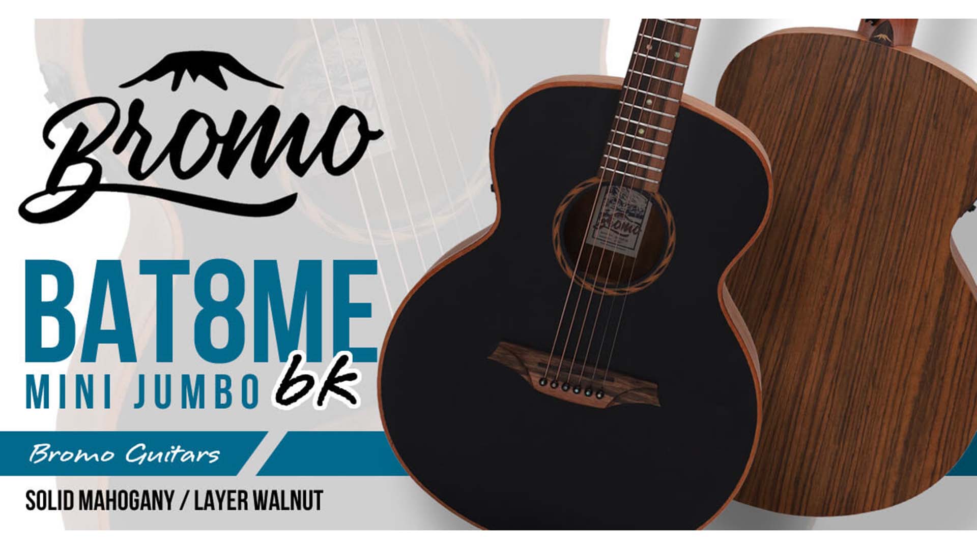 ブロモ・ギターズよりエレアコのBAT8ME bkが新登場 | アコースティック