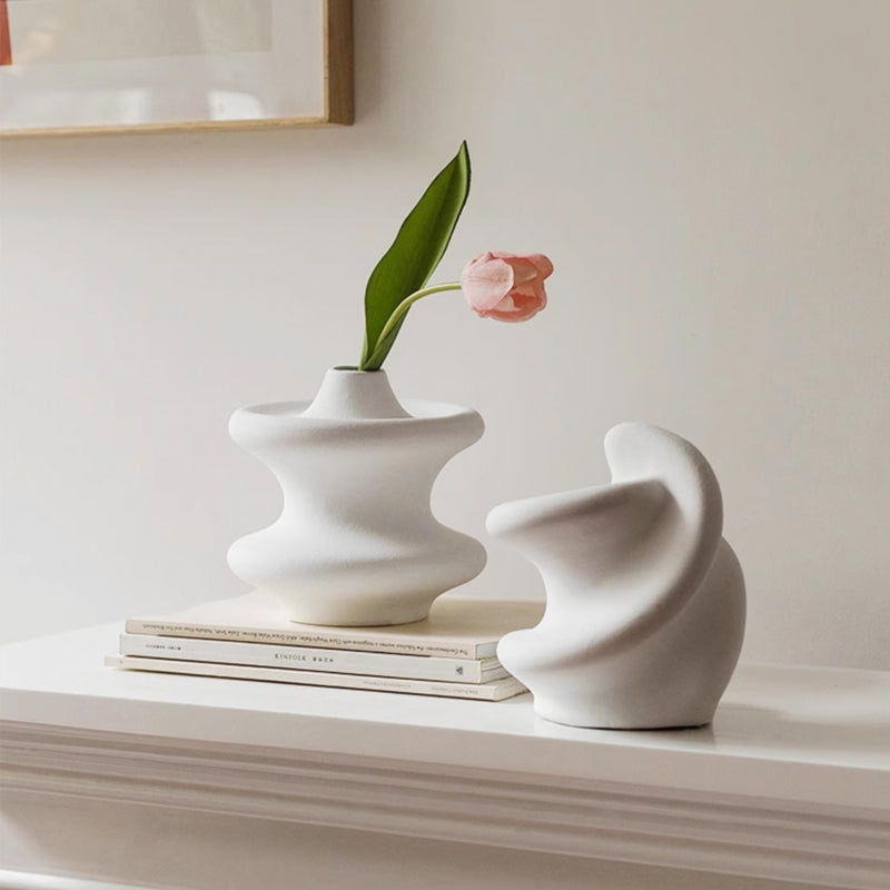 ノルディックホワイトフラワーベース&オブジェ – acacia