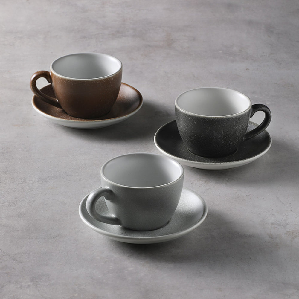 ストーンライクマットマグ&ソーサーセット – acacia