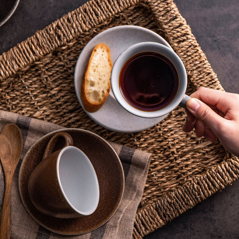 ストーンライクマットマグ&ソーサーセット – acacia