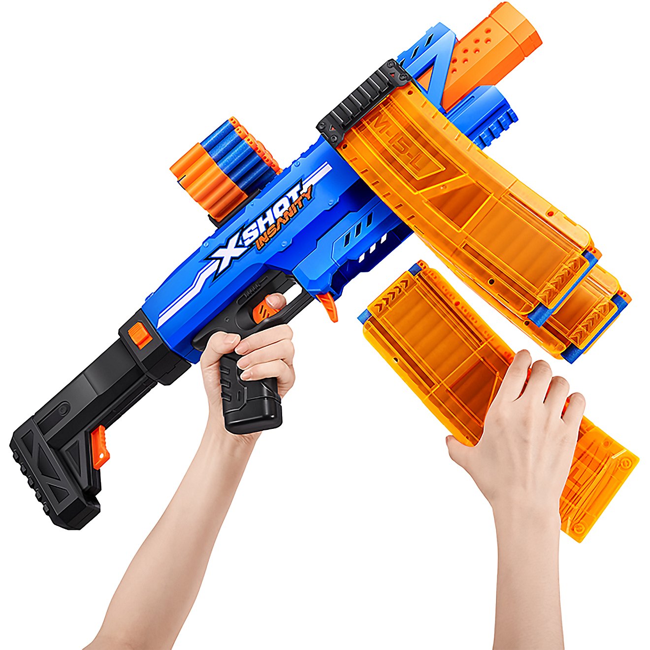 ZURU XSHOT Insanity Motorized Clip Mania Dart Blaster | Academy