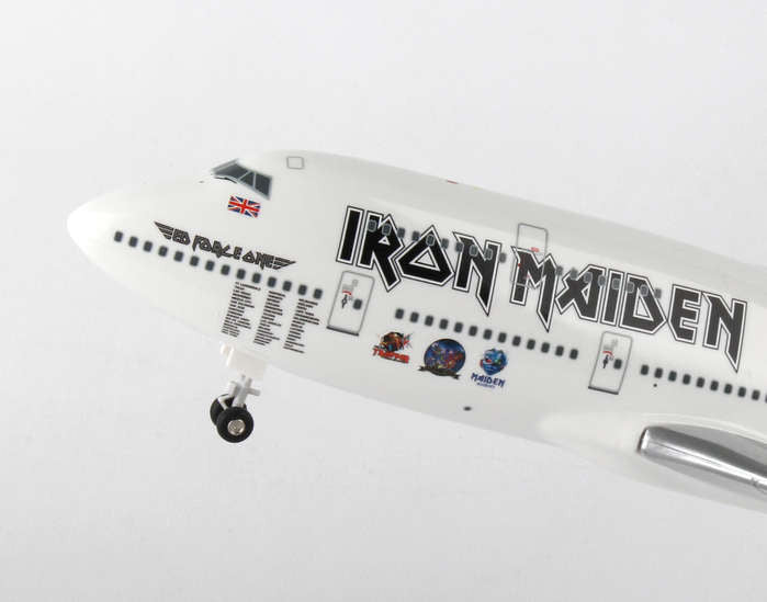 Iron Maiden Ed Force One Boeing 747-400 1/200 Scale Plane with