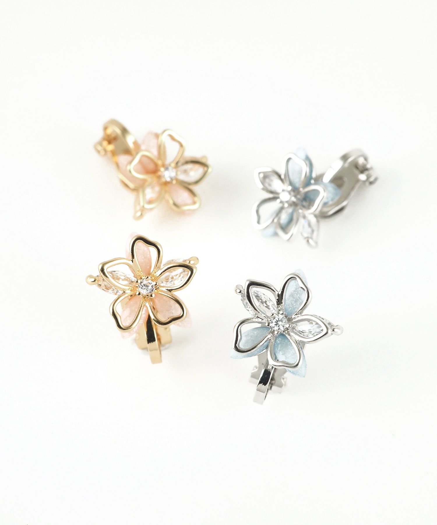 ダブルレイヤーフラワーイヤリング | 【公式】MUK ONLINE SHOP｜人気