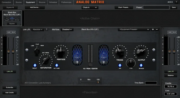 Black Box Analog Design HG-2 in the Cloud | Access Analog