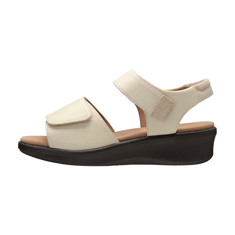 アキレス・ソルボ C 587 オフホワイト｜甲と足首が調整できる牛革