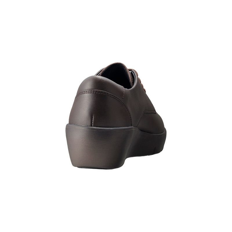 アキレス・ソルボ H 591 コーヒー｜牛革3E厚底シューズ