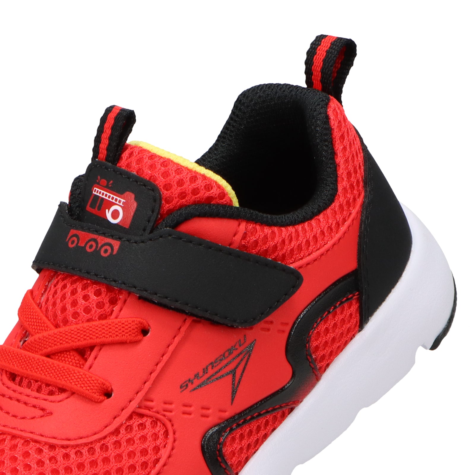 瞬足 そくいく C-261 赤｜男の子向け｜幅広3E｜足育・脳トレシューズ