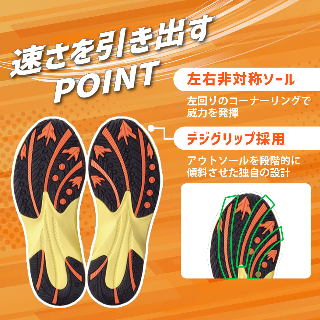 瞬足 JJ-172 イエロー｜S-AXELRATER｜2E