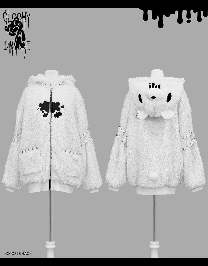DimMoire【ディムモアール】GLOOMY×DimMoire グル～ミ～ボアパーカー/White