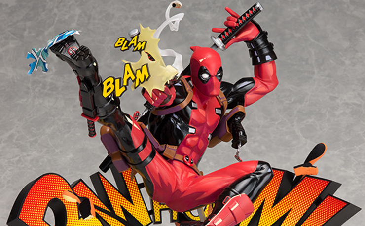Deadpool Breaking the Fourth Wall Statue by Good Smile Company