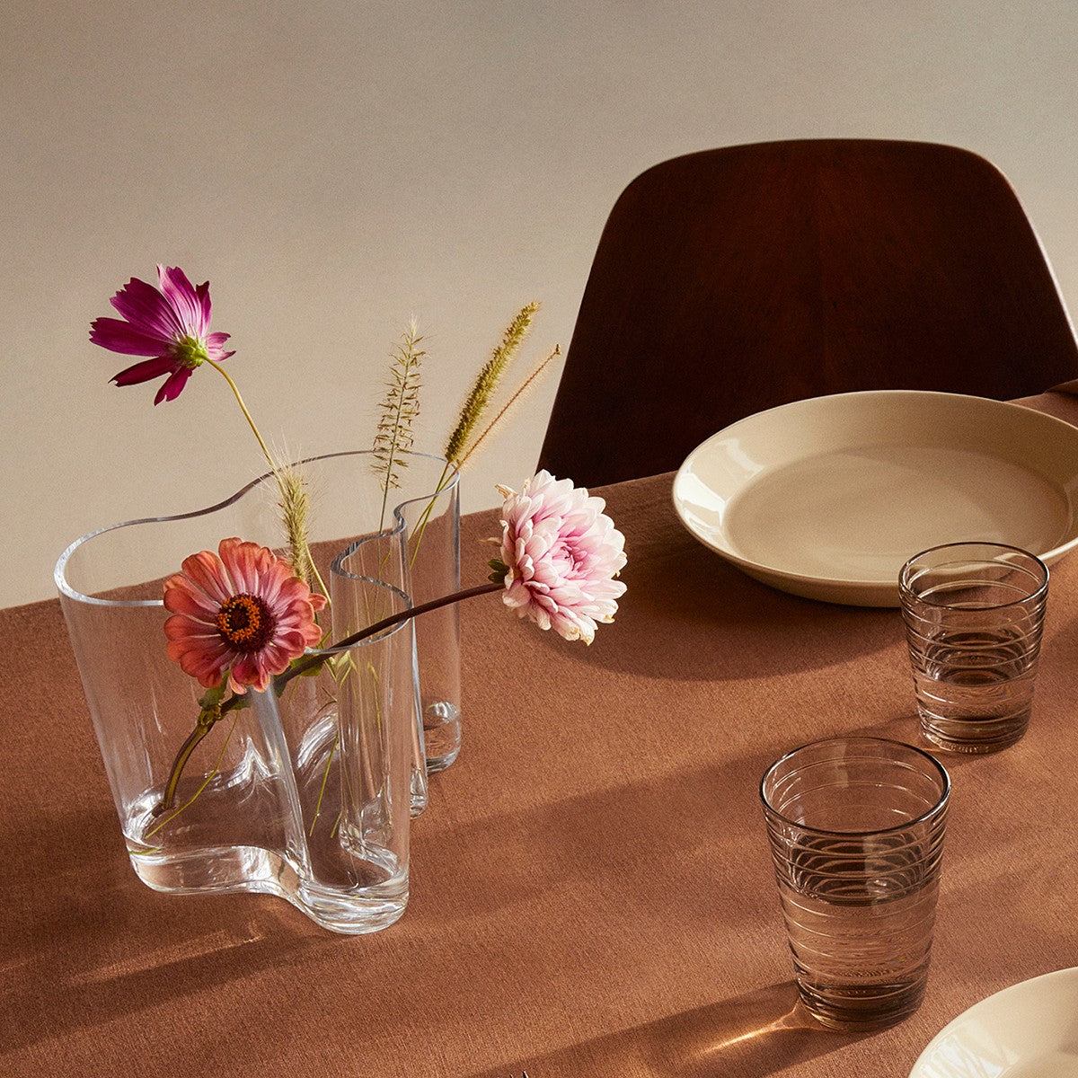 Iittala Aalto Clear Vase - 6-1/4