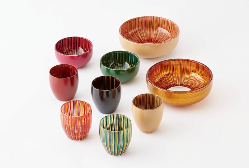 漆硝子「百色 ─hyakushiki─」 丸嘉小坂漆器店 長野県塩尻市 伝えて