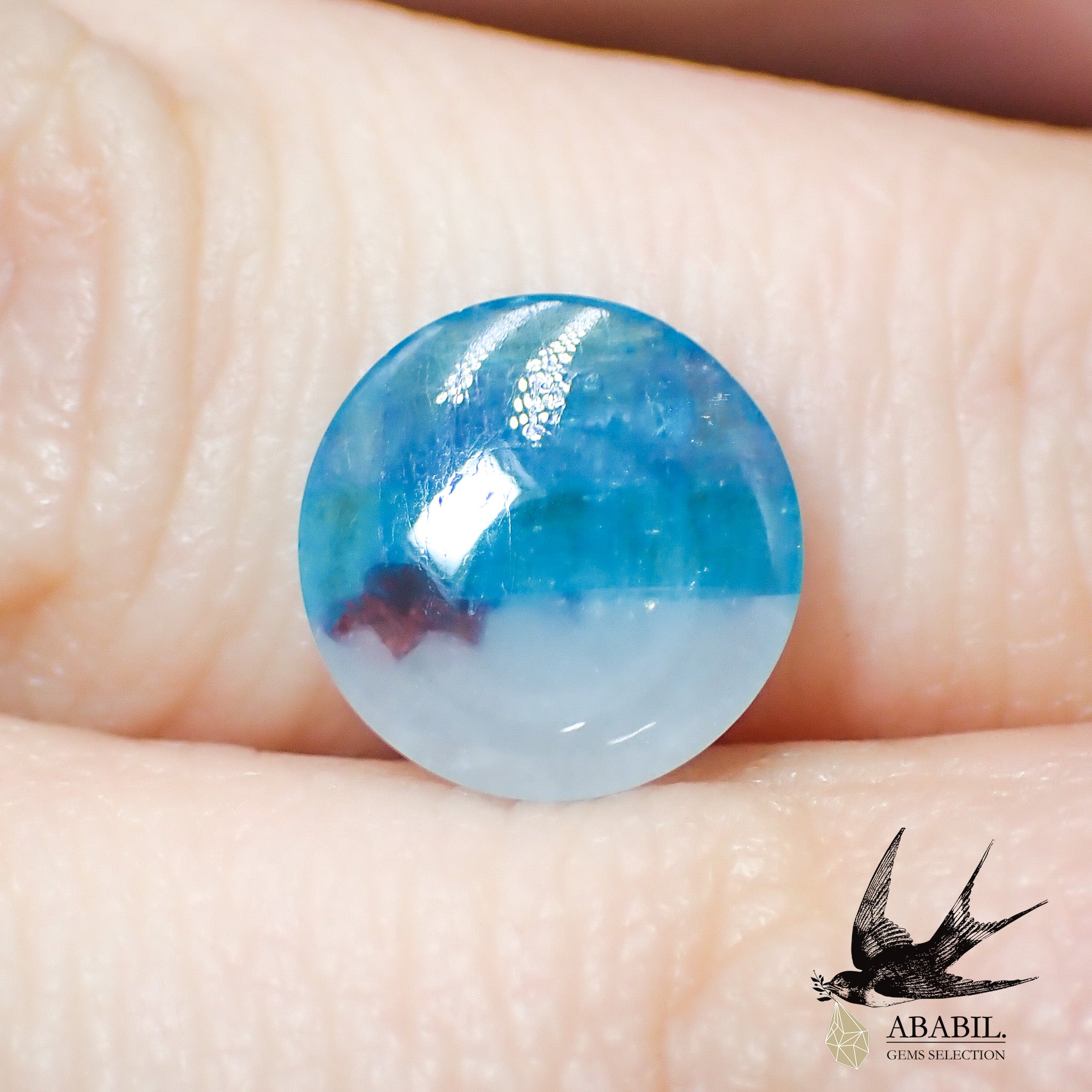 天然パライバトルマリンインクォーツ1.90ct【ブラジル】☆ネオンブルー