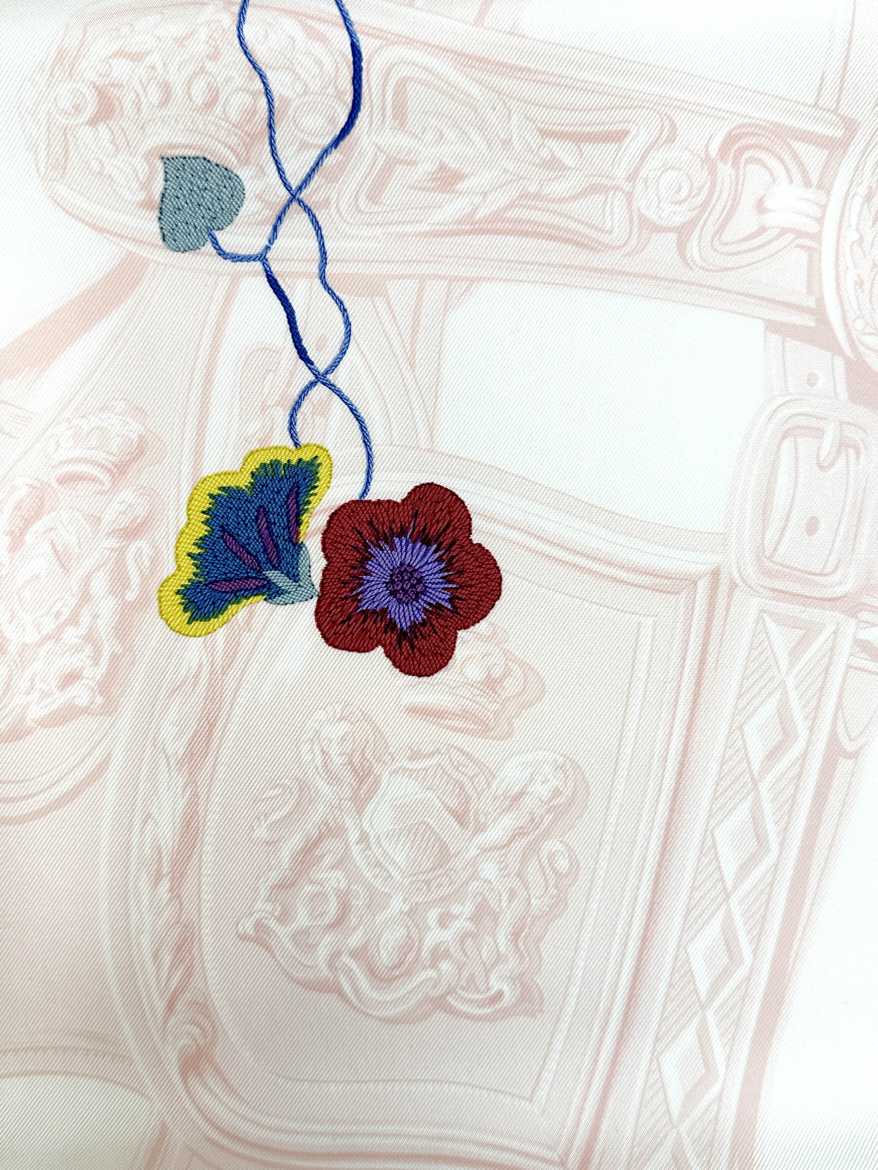 Hermès Brides Fleuries 90