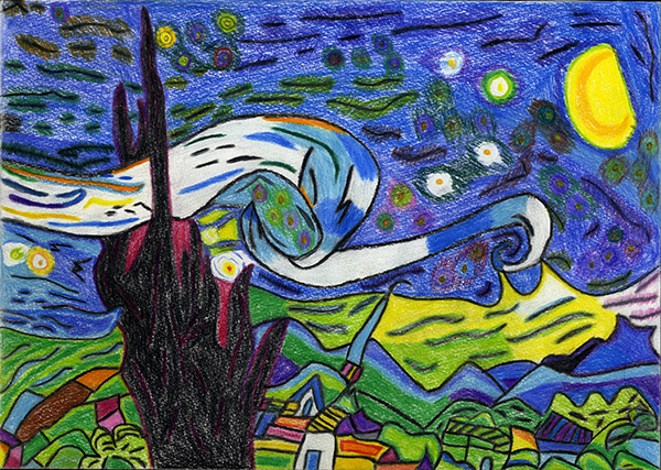 00112_00038 「星月夜 The starry night フィンセント・ファン・ゴッホ