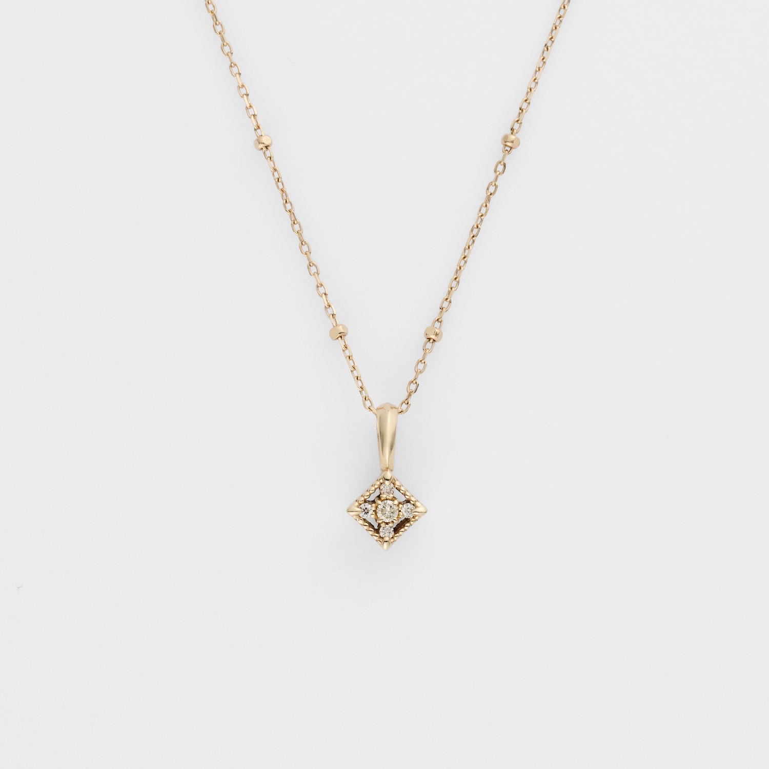 K10ダイヤモンドチャーム（0.03ct）｜ネックレスチャーム｜アガット