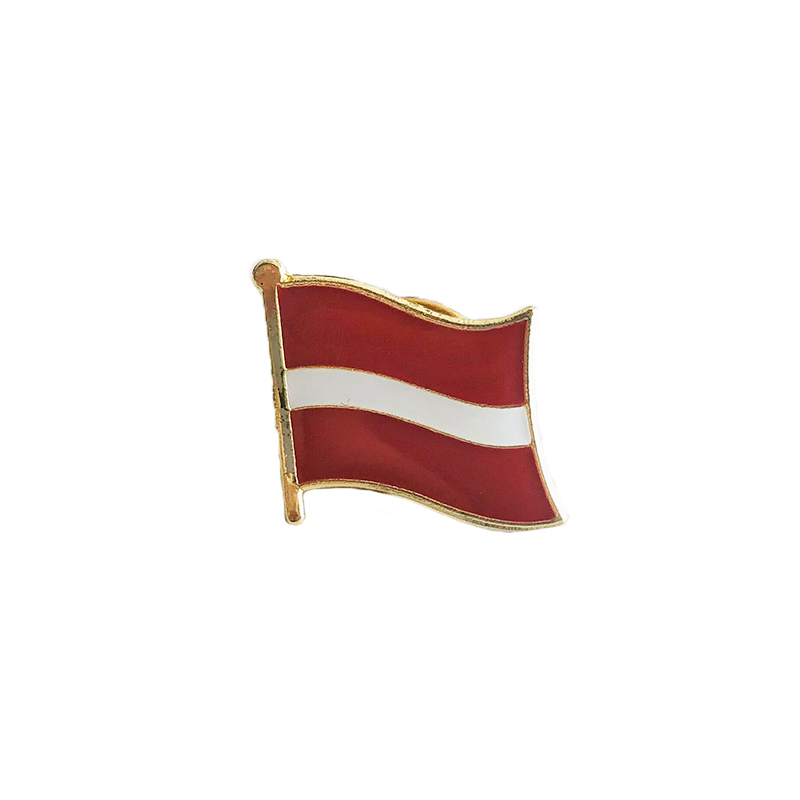 Lラトビア共和国軍＊国旗ピン（実物） Lラトビア共和国軍＊国旗ピン