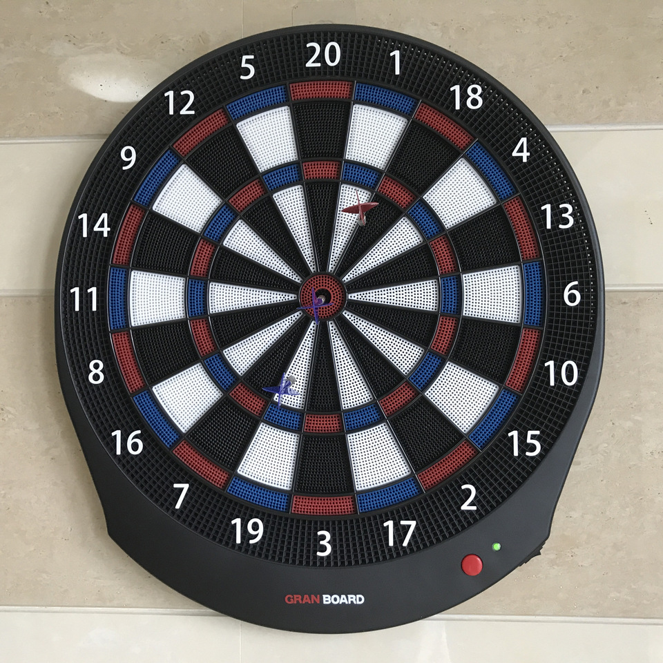 Gran Board Dash (Green/Blue) Bluetooth Dartboard,6 darts,Play With