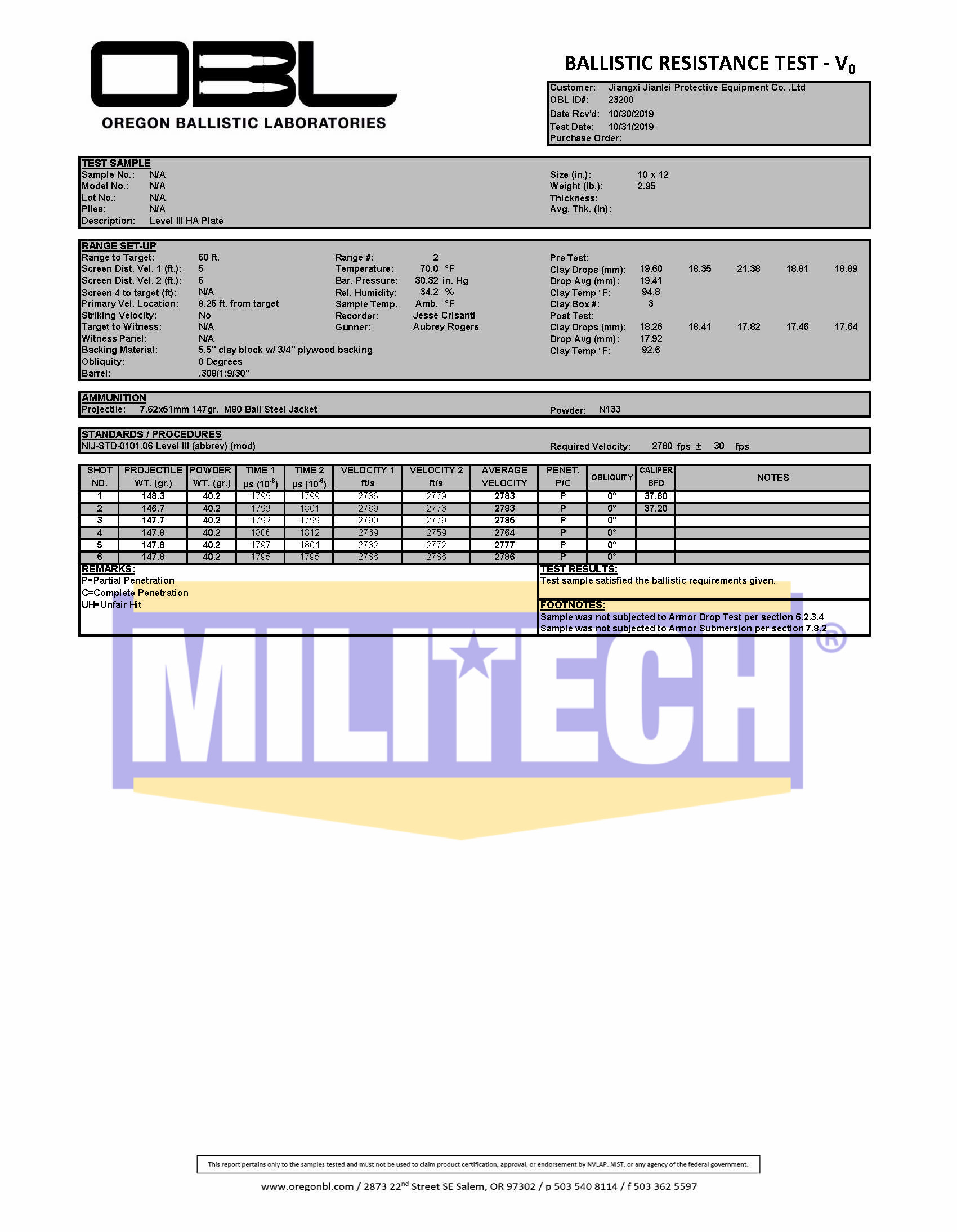Militech-防弾弾道プレート,レベル3 nij 0101.07 rf1sapiサイズ,m80