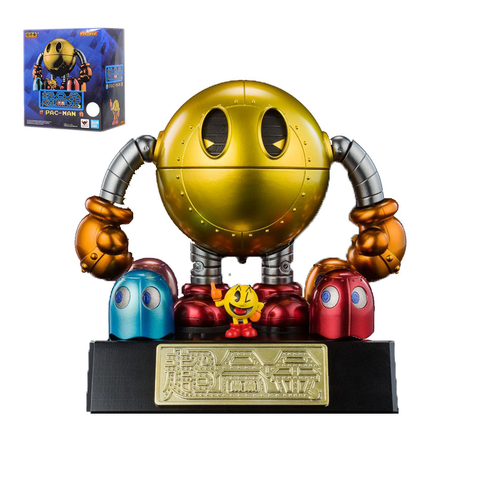 Bandai PacMan Anime Game Action Figures Pacman Robot Ghost Face