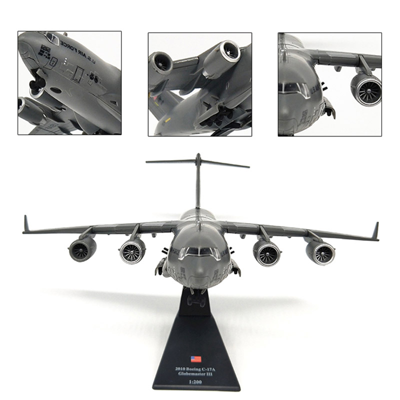1/200 米海軍陸軍 C-17 グローブマスター輸送機飛行機飛行機戦闘機模型