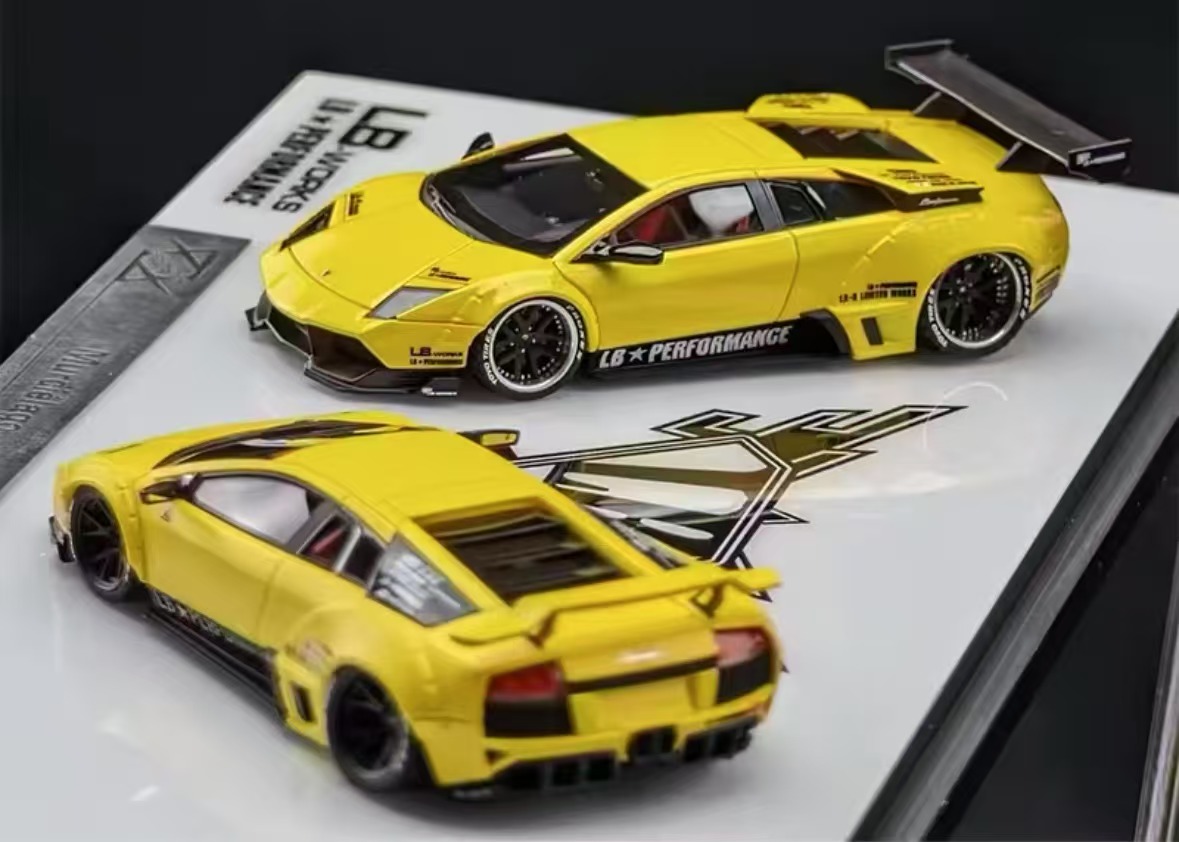 Error 404 1:64 Murcielago LP640 LBWK Double car matte yellow