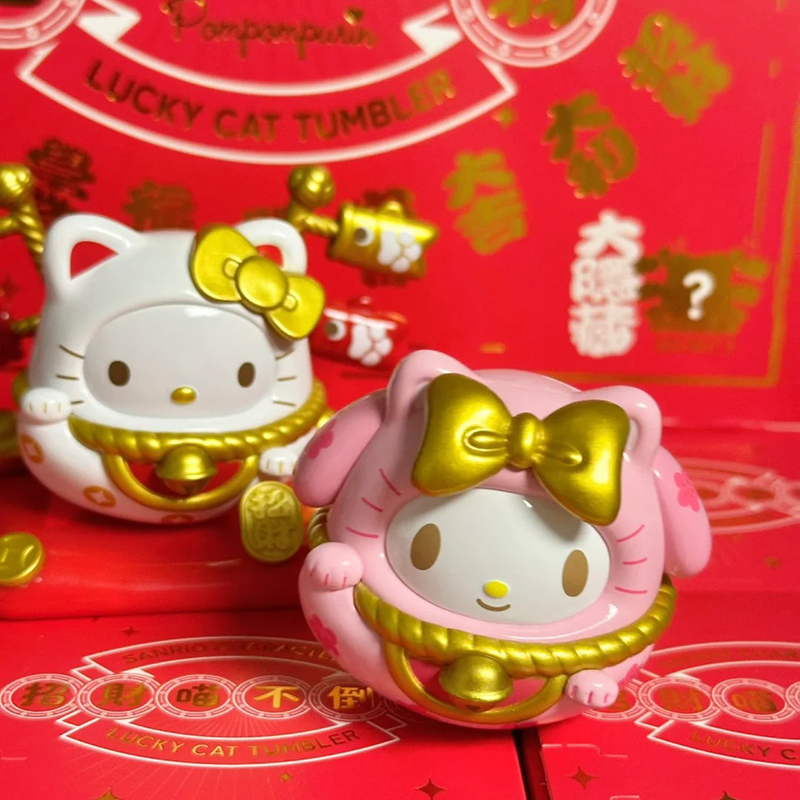 サンリオ招き猫ブラインドボックスフィギュアアニメタンブラークロミ